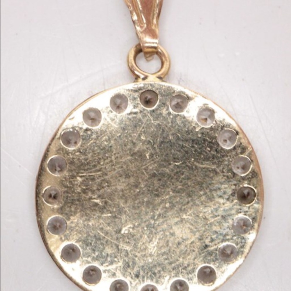 Preloved Solid 10K Baptism Pendant - Picture 2 of 7